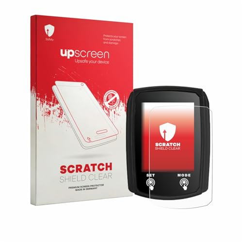 upscreen Schutzfolie für JZK Bike Computer – Made in Germany, Kristall-klar, Kratzschutz, Anti-Fingerprint