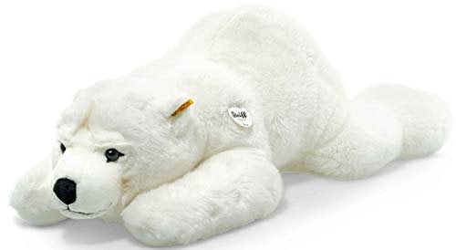 Steiff Kuscheltier Arco Eisbär, Süßes Stofftier mit Kunststoffaugen, Kinder, Jungen & Mädchen, Plüschtier 90 cm, Weiß, 115134