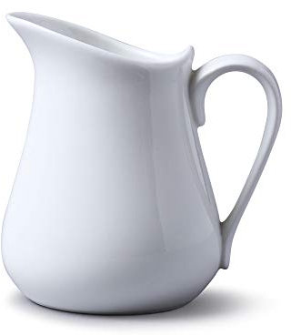 Wm Bartleet & Sons - Jarras de porcelana, Blanco, 450 ml