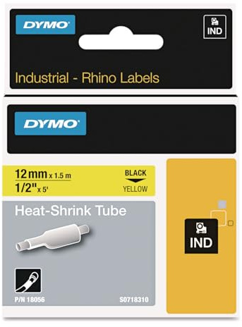 Dymo 18443-18443 9mm White Vinyl Tape - S0718580