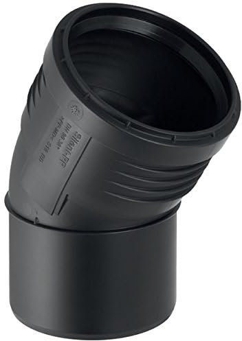 Geberit 390421141 Bogen Silent-PP mit Muffe, 30 Grad DN 90