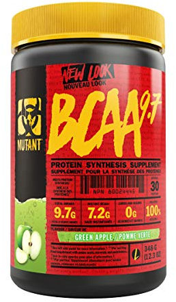 MUTANT Hardcore BCAA | 2:1:1 BCAA + Elektrolyte für Muskelerholung & Hydratation | Pre, Intra & Post Workout | 30 Portionen | Grüner Apfel
