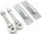 Wyre Direct 2 Heavy Duty Wrought Iron Gate Hinge Brackets, Galvanised, Rustic, Classic Style