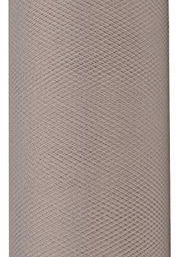 Creativery 9m Tüll Deko Stoff 30cm Tüllband Netz Rolle Tüllstoff Tütüs Hochzeit Taupe 823