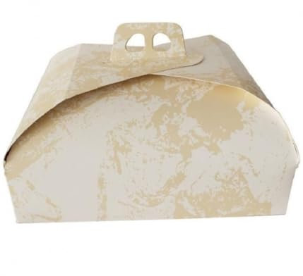 TrAdE Shop Traesio Set 3PZ Scatola Porta Torta Cartone Dolce 29x29CM Carta Compleanni Festa Party