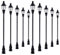 Evemodel 10 STK. 00/H0 Gaslaterne Gartenlampen Parklaternen LQS21 Neu
