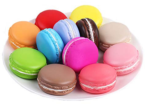 Mynse Lot de 12 faux gâteaux marcaroon pour décoration de café, maison, mariage