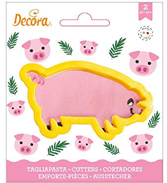 Decora 0255211 AUSSTECHER AUS KUNSTSTOFF SCHWEINCHEN