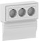Habengut Berliner Lot de 3 Prises pour plinthes
