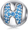FOREVER QUEEN Damen Alphabet Buchstabe Charm Bead 925 Silber Sterling Brief Bead Charm für europäische Armbänder Charm Anhänger Mit Geschenkbox MEHRWEG