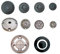 GLEM GAS ARISTON INDESIT HOTPOINT FRANKE NARDI LOFRA SPARTIFIAMMA + BRUCIATORI 5 FUOCHI PER PIANO COTTURA NO ORIGINALE (Kit 5 fuochi doppio medio tripla corona senz asole)