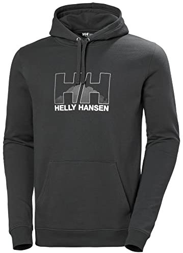 Helly Hansen Herren Nord Graphic Pull Over Kapuzenpullover, Ebenholz, M