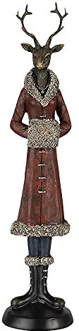 Clayre & Eef Dekoration Hirsch Mehrfarbig 8x8x35 cm 6PR4618
