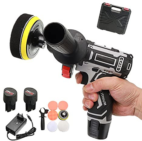 PENNY73 Polishing Machine 18V 25N.m 1500 Rpm Electric Vehicle Drill Polisher Cordless Rechargeable Portable Waxing Scratch Repair Tool