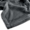 DecoKing Personalisierte Kuscheldecke 150x200 cm Grau Anthrazit Decke mit Namen Bestickt Microfaser Tagesdecke Fleece Mic