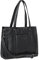 STILORD 'Ariana' Shopper Business Damen Leder Businesstasche Frauen Tote Bag Handtasche Arbeitstasche Bürotasche Vintage Elegant Echtleder, Farbe:schwarz