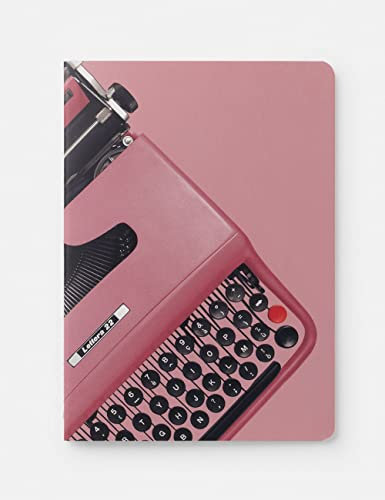 Olivetti Pink Midsized Sewn Lined Notebook
