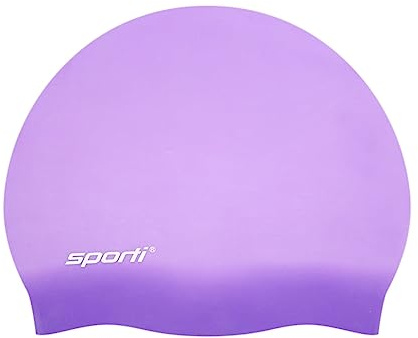 Sporti Kids' Silicone Swim Cap - Light Purple - Purple