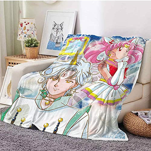 Chiba Mamoru/Sailor Moon hübsches Mädchen Anime 3D gedruckte weiche leichte Reise flauschige Flanell Nickerchen Decke Idee Geschenk Plüsch Haus Dekorationen