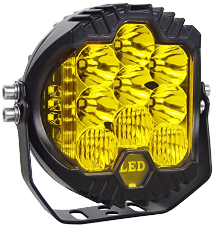 Willpower Led Arbeitsscheinwerfer Scheinwerfer 12V 24V 5 für Auto Traktor | Zusatzscheinwerfer Rückfahrscheinwerfer 50W, 3500K Bernstein, IP67 Wasserdicht, Offroad Beleuchtung für ATV LKW KFZ Boot