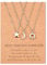 SUNSH Sonne und Mond Beste Freundin Halsketten für 3 Frauen Teens Mädchen Freundschaft Bessties Halskette Set Schwester Schmuck BFF Geschenke für Sie Silber