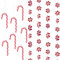 YIEUR 40 Stück Weihnachten Zuckerstangen Süßigkeiten Anhänger Ornament Swirl, Vasenfüller Perlen Schwimmen Kerzen Deko Weihnachtsbaumschmuck Anhänger Acryl Weihnachtsdeko für Christbaumschmuck(40)