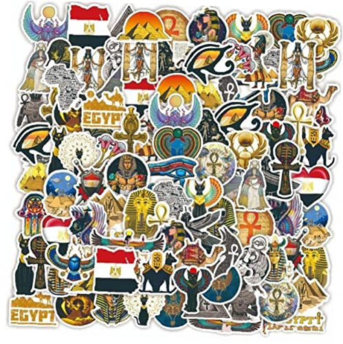 Alte Ägypten Aufkleber 50pcs Verlorene Zivilisationen Pyramid Sphinx Pharaoh wasserdichte Vinylaufkleber -abziehbilder Für Laptop -Telefon -skateboardgitarre