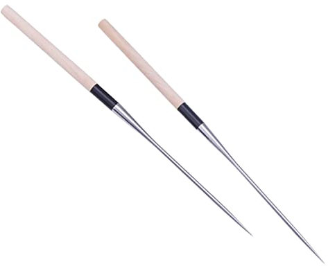 BESTonZON Vajilla Japonesa Pinzas Portátiles De Sushi Vajilla Uso Chapado Palos De Madera Metal Madera Aire Restaurantes Mango Palillo Reutilizable Guarnición De
