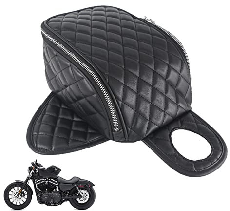 KACBRU Motorrad PU Öl Kraftstofftank Lagerung Reisetasche Magnetic Toolkit Tankrucksack Für Harley Sportster XL883 XL1200 XL 1200 883