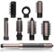 Cecotec Spazzola Ad Aria Calda Ceramiccare Airglam Black. 1400 W, Multifunzione 8 In 1, Ricciolo, Pettine, Asciuga ed Elimina L'Effetto Crespo, 3 Velocità, 3 Temperature, Rivestimento Ceramico.