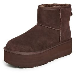 UGG Classic Mini Platform, Stivali alla Moda Donna, Marrone (Burnt Cedar), 43 EU