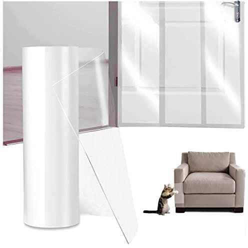 Protector de Muebles Arañazo Gatos,Protector de Muebles para Perros,Petslucent Cinta Antiarañazos,para Muebles,Sofá, Puerta, Pared (20cm X 3m)