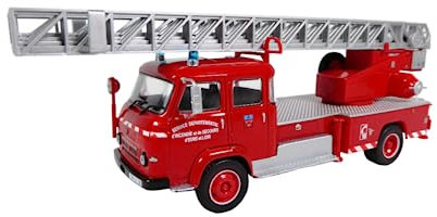 OPO 10 - Camion dei Pompieri Scala Girevole 1:43 Metz Saviem S7 Châteaudun - PB125