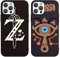 [2 Stück] Hülle Kompatibel mit Apple iPhone 15-6,1,The Legend of Zelda Breath of The Wild Muster Kratzfest Stoßfest Hochwertiges TPU weich Silikon Case Handyhüllen Schutzhülle,01