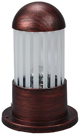 Mengjay Modern Sockelleuchte Außen,IP23 Wasserdichte Gartenleuchte Wegeleuchten,E27 Außen Pollerleuchte Außenleuchte aus Aluminium,Terrasse Hof Garten Villa Außenlampe (A)