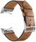 TRUMiRR Leder Armband Kompatibel mit Galaxy Watch 7 6 40mm 44mm/6 Classic 43mm 47mm, Knopfleiste Keine Lücke Kein Stift Leder Sport Uhrenarmband für Samsung Galaxy Watch 7 6 5/5 Pro/4/4 Classic