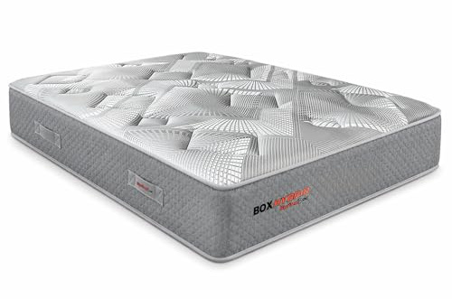 Dreaming Online – Viskoelastische Box-Hybrid-Matratze mit Taschenfederkern 150 x 190, optimaler Komfort, Dicke 26 cm, mittlere Festigkeit, milbenhemmend, antibakteriell und hypoallergen