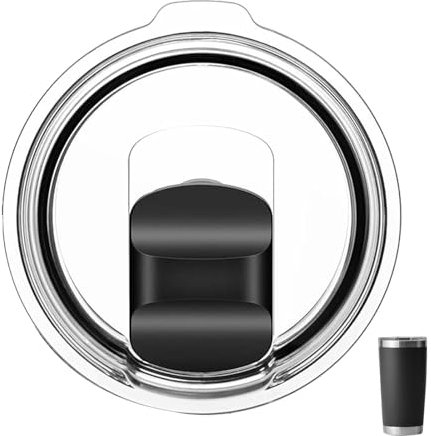 Tumbler Lids for Yeti, 30 oz Replacement Lids with Magnetic Slider for 30 oz Tumbler, 14 oz Mug, 26 oz Cup and 35 oz Straw Mug (30 oz)