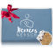 HERBALIND Körnerkissen 30x20 cm 800g Bio-Getreidekissen HERZENSMENSCH - Natürliches Wärmekissen Geschenk Made in Germany aus 100% Baumwoll-Canvas, für Mikrowelle Roggen-Weizen-Füllung, Blue Heaven