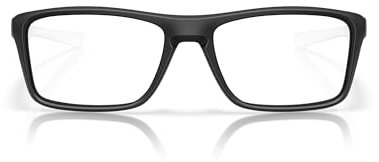 Oakley Herren OX8178 Sparren Rechteckiger Brillenrahmen für Sehstärke Satin Black/Demo Linse, 55 mm, Satin Black/Demo Linse, 55 mm, Satin-Schwarz/Demo-Gläser, 55 mm