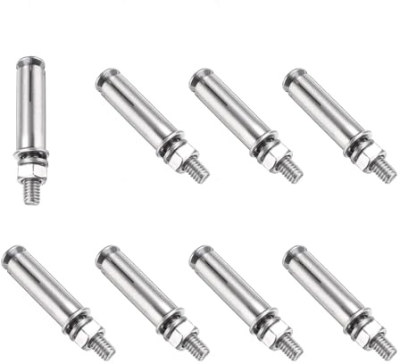 PATIKIL 8 Piezas Tornillos de Expansión M6 x 50mm Plateado | Acero Inoxidable 304, para Anclaje de Manga en Pared de Hormigón Ladrillo Tablaroca Aire Acondicionado