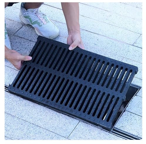 Robuster, abnehmbarer Kunststoffrost für Auffahrt/Pooldeck, Landschaft, perforiertes Platte, Gitter für den Innen- und Außenbereich (39,9 x 50 x 3 cm)