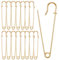 15 Stück 10cm Sicherheitsnadeln Set Gold Große Metall Sicherheitsnadel Robuste Dicke Sicherheitsnadel für Kleidung Quilten Kunsthandwerk Charms Decken Röcke Schal