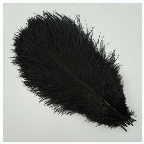 10 Stück Straußenfedern 15-20cm Bastelfedern Dekofedern Naturfedern für DIY | Natürliche Federn mit eleganter Optik, Weich & flauschig, ideal für Hochzeit, Blumenarrangements, Schmuck, Masken, Deko