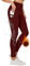 H.MILES Thermo Sport Leggings Damen Winter Wasserdicht Fleece Gefüttert Leggins Hohe Taille Blickdicht Sportleggings Laufhose mit Taschen Rot L