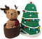 Aufbewahrungskörbe, gewebten Körben aus Baumwollseil, Dekokorb für Weihnachten (Weihnachtsbaum B)