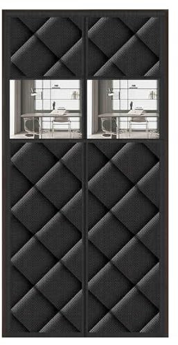 Isolierter Thermo-Türvorhang mit transparenten Kunststofffenstern und beschwertem Boden, Schnellverschluss, um die Wärme im Innenbereich zu halten, Schwarz, 160 x 220 cm
