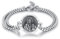 OHAYOO St Jude Armband 925 Sterling Silber Heiligen Jude Religiöser Beschützer Armband Verstellbares Medaillenarmband Amulett Schmuck Geschenke für Herren Damen