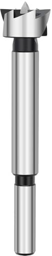 HSAWBIT 20mm Forstner Drill Bit for Woodworking, Forstner Bit Wood Drill Bits for Holes, Hinge Cutter (Ø20mm, length 90mm, Round Shank)