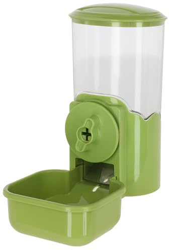 Kerbl Distributeur d'aliments, 1000 ML, Vert/Transparent, 11 x 20 x 20 cm, Distributeur de Nourriture pour Lapins, Distributeur de Nourriture pour lièvres, Plastique, Lapin, lièvres